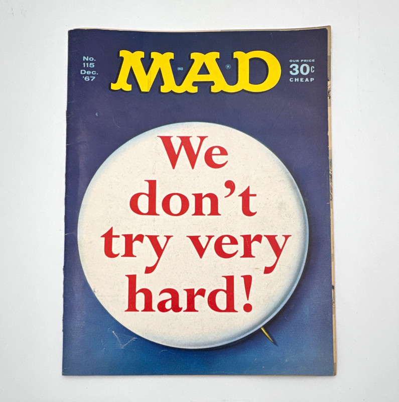 MAD Magazine December 1967 Issue #115, English Humor & Satire