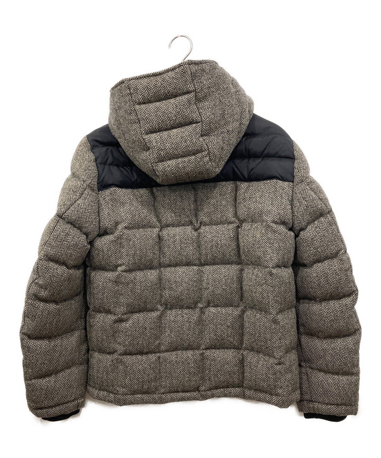 MONCLER/GUYENNE wool herringbone down jacket/ beige/ size 1 thumbnail 2