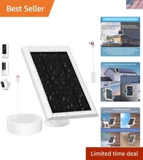 Solar Panel for Ring Camera(2nd Generation) Dustproof Waterproof 5W Solar Panel