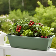 10x Long Trough Planter Window Box Balcony Windowsill Herb Flower Growing Pot