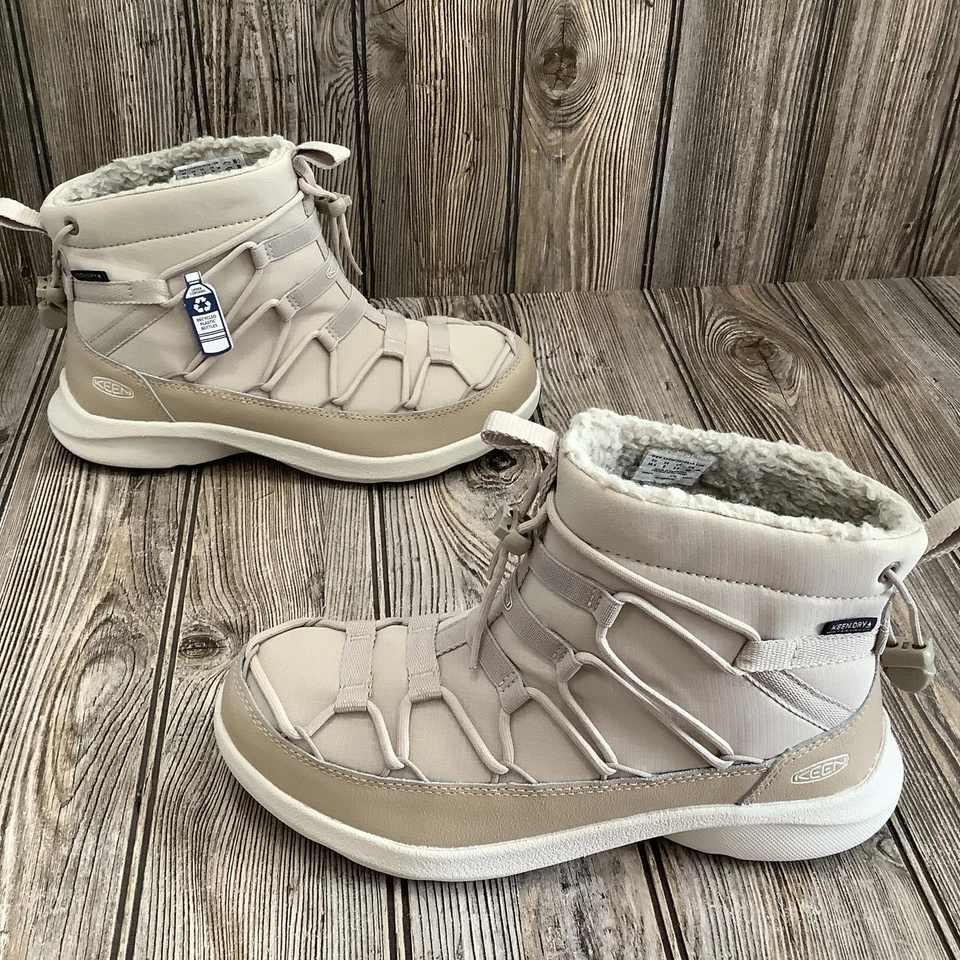NOVAS Botas Femininas Keen Uneek Safari/Bétula Chukka All Weather Keen Dry Tamanho 8 - Imagem 3 de 4