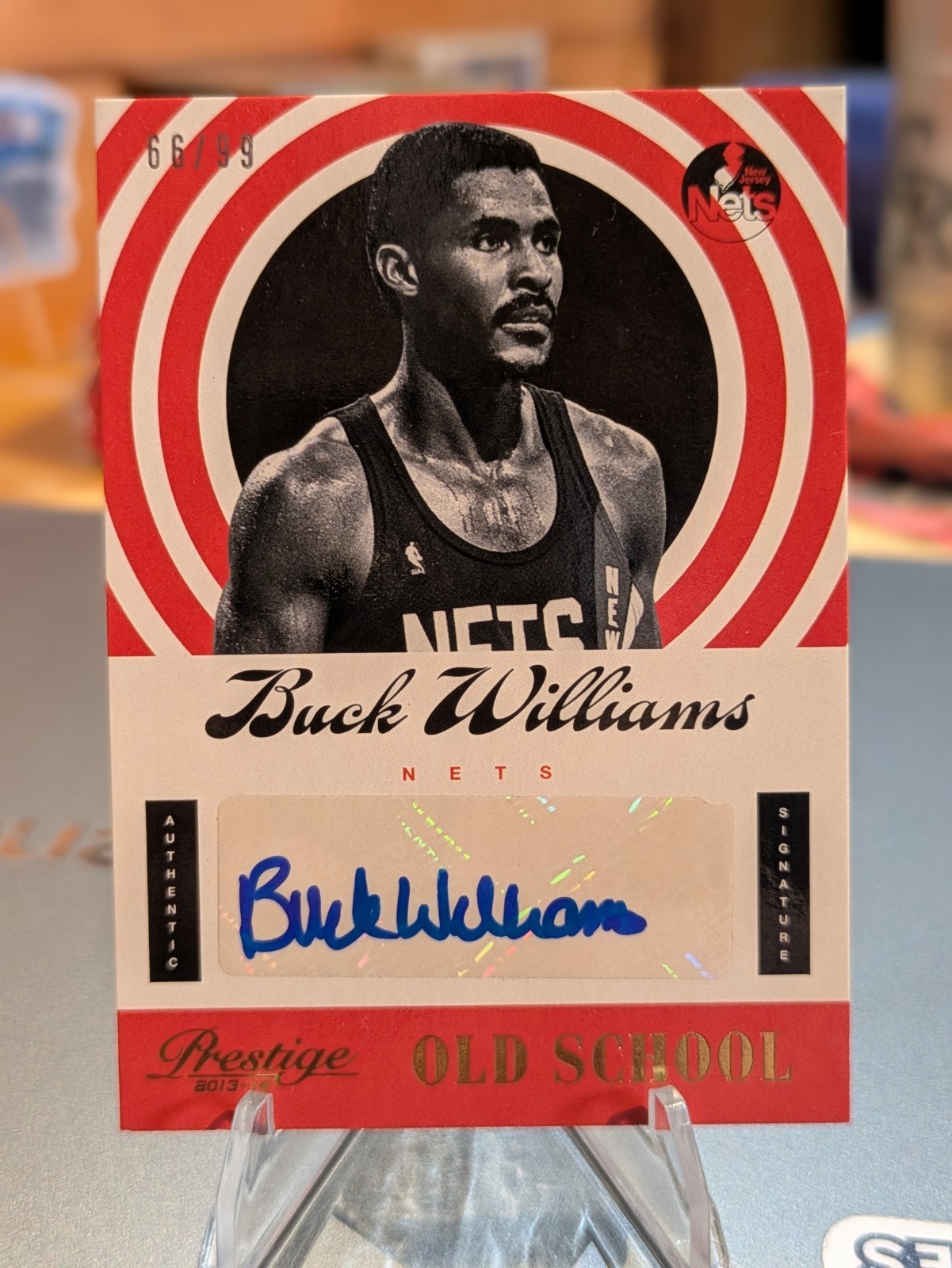2013-14 Panini Prestige Buck Williams Auto /99 Nets BGR
