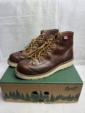 Danner Boots 6” Bull Run Moc Toe Tobacco 15547 UK Men’s Size 10 D Brown Leather