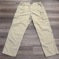 5.11 Tactical Taclite Pro Pants Ripstop Cargo Straight Beige Khaki Mens 38x32