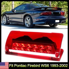 For 1993-2001 02 Pontiac Firebird Trans Am Ws6 High Rise Spoiler 3rd Brake Light