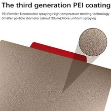 3D Printer Build Plate 280x280mm Double Sided PEI Magnetic Rubber Spring Steel