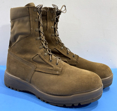 EUC 14 WIDE MEN'S BELLEVILLE C390 HOT WEATHER OCP ACU COYOTE MILITARY BOOTS