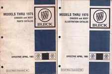 Buick Parts Book Original Set 1969 1970 1971 1972 1973 1974 1975 Part Catalog