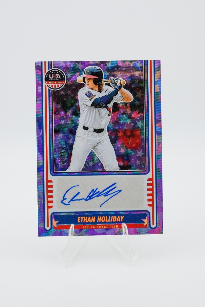2025 Panini Stars & Stripes Ethan Holliday Auto /25 – USA Baseball