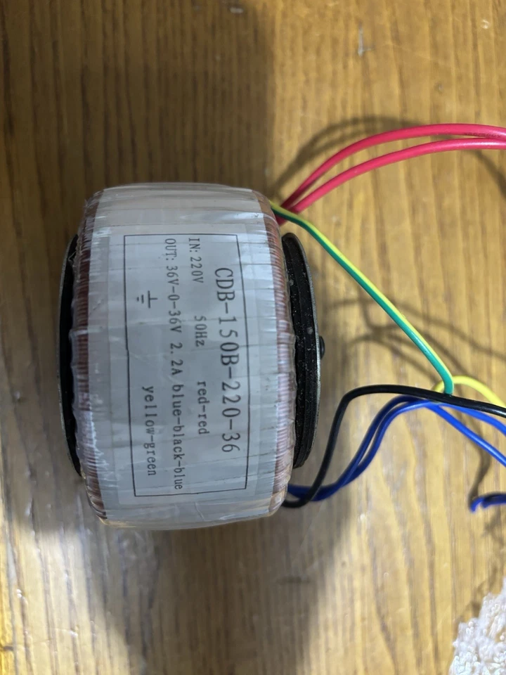 Trasformatore toroidale secondario 36V-0-36V primario 220V - Immagine 2 di 4