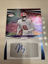 2025 Sage High Series Football RJ Mickens Blue Auto #A-RJM
