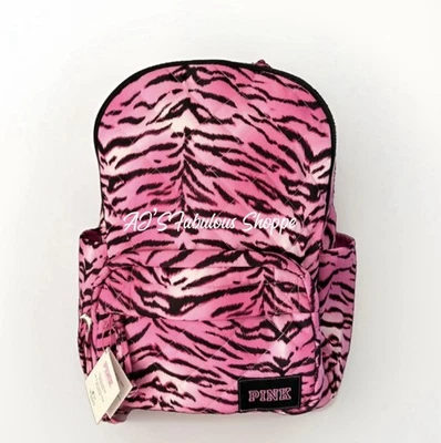 Victoria’s Secret Red And Black Zebra Print Mini BackPack Buy Puffer Quilted Backpack 21.5 Liters, Pink Zebra - Order  main image 3