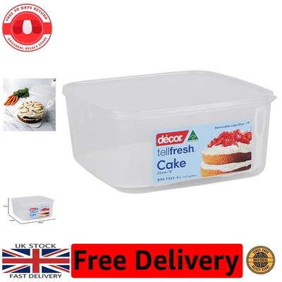 Ultimative Kuchen Aufbewahrungslösung - Tellfresh 6L Deckeldose & Heber für 9'' Kuchen