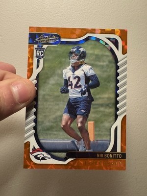 2022 Panini Absolute Nik Bonitto Orange Mosaic /199 #188 Denver Broncos RC