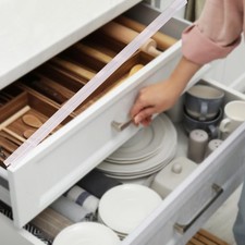 8PCS Clear Rigid Plastic Slip On Cabinet Door Protector, Works for 3/4" Cabin...