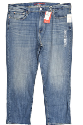 Lucky Brand Men's 181 Relaxed Blue Denim Jeans Zip Cool Max Cotton 46x34 NEW
