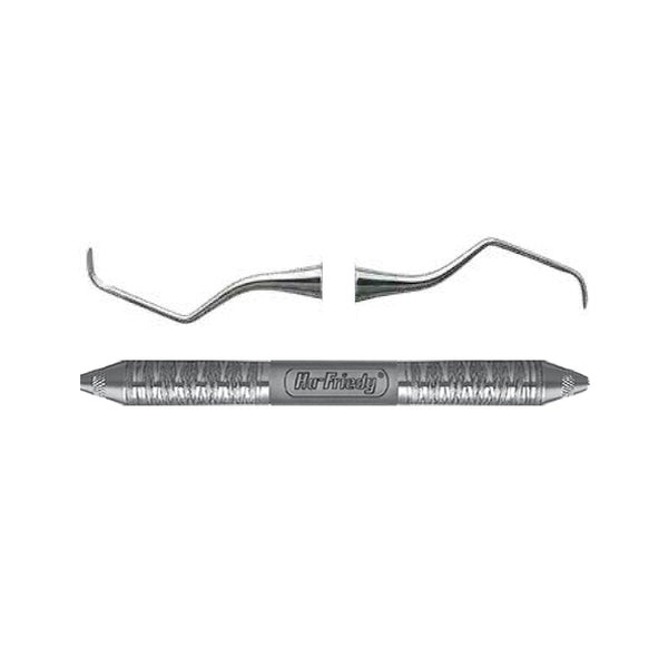 Hu-Friedy SRP7/8R6 Double End 7/8 After Five Dental Curette Rigid 6 Steel Handle