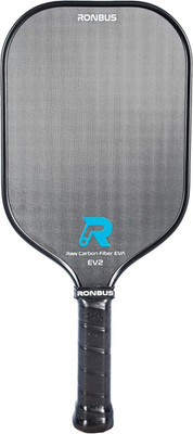 EV2 Raw Toray T700 Carbon Fiber Pickleball Paddle with 16 Mm Enhanced EVA Core