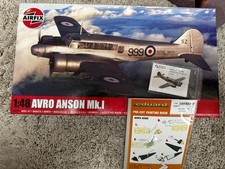 Airfix 1/48 Avro Anson with Mask Set and 3D Printed Cockpit Decals Model Kit