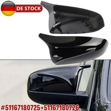 Für BMW X6 X5 E70 E71 M-Stil Glanz Schwarz Spiegelkappen Gehäuse Abdeckung 07-13