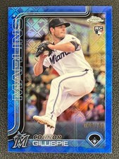 2025 Topps Chrome Logofractor Connor Gillispie Blue Refractor RC /150