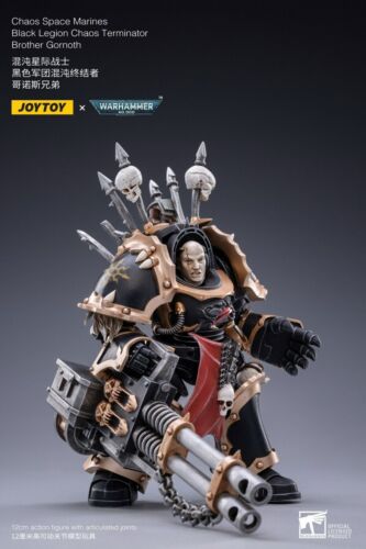 JOYTOY X Warhammer 40k Black Legion Chaos Terminator Gornoth 1/18 ACTION FIGURE - Picture 6 of 6