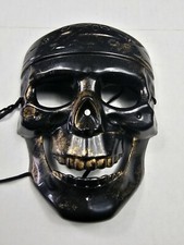 Caribbean Pirate Skull Halloween Mask Costume Accessory