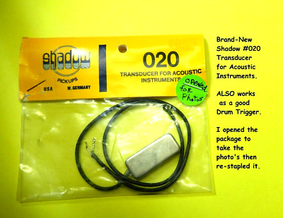 NEW Shadow Pickup Transducer for ACOUSTIC INSTRUMENTS 020 (NOS) Music Store SALE