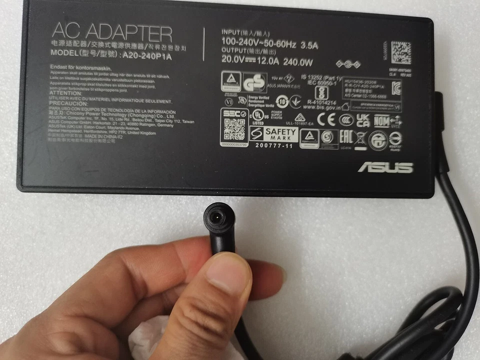 240W For Asus TUF Gaming F17 FA707XI-NS94 A20-240P1A Original 20V 12A AC Adapter - image 2 of 4