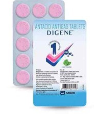 Digene Acidity  Gas Relief Tablet Mint For Heartburn  Indigestion