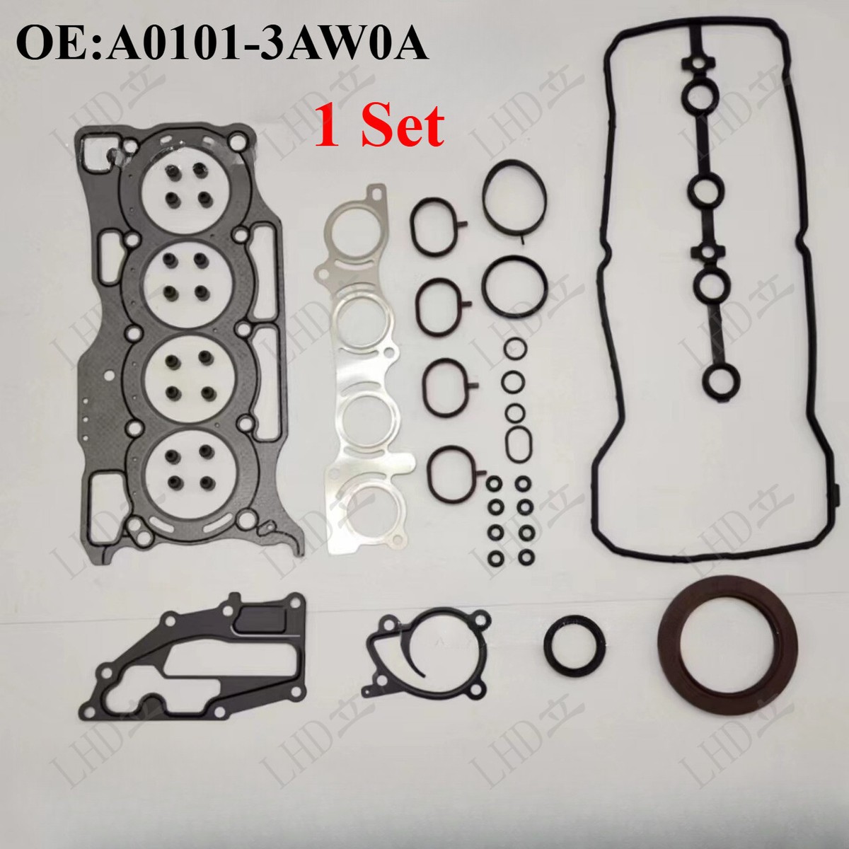 1 Set Gasket For Nissan Tiide/Wingroad/Mar HR15 HR15DE 1.5L 1498CC
