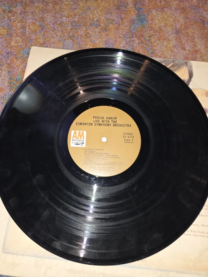 Procol Harum Live w/ Edmonton Symphony Orchestra. Record Album Vinyl LP. SP-4335 - Imagem 3 de 4