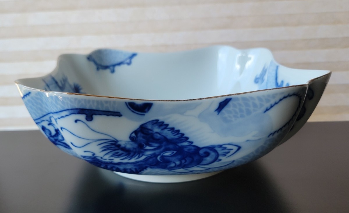 TIFFANY & CO. DRAGON BLUE LARGE PORCELAIN BOWL MOTTAHEDEH | eBay