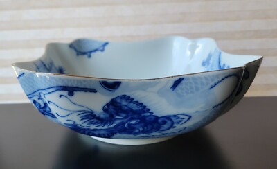 TIFFANY & CO. DRAGON BLUE LARGE PORCELAIN BOWL MOTTAHEDEH | eBay