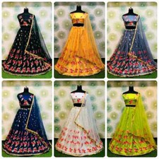 Bollywood Indian Party Lengha Pakistani Wedding Bridal Readymade Lehenga Choli