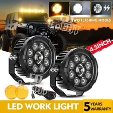 COLIGHT 2PCS 4.5 Inch LED Work Light Pods Spot Beam Offroad For Jeep ATV Truck