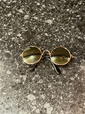 Round Lennon Copper Wire Frame Polarized Tint Sunglasses Glass