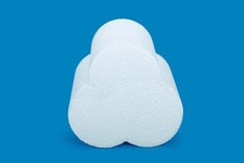 Trefoil Styropor Kuchen Attrappe (breiteste Stelle)