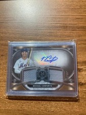 2021 Topps Museum Collection Dual Relic /349 Michael Conforto Autograph
