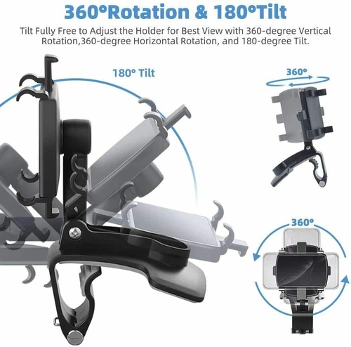 360° DE Handy Smartphone Halter Handyhalterung Auto Armaturenbrett Universal KFZ - Bild 7 von 19