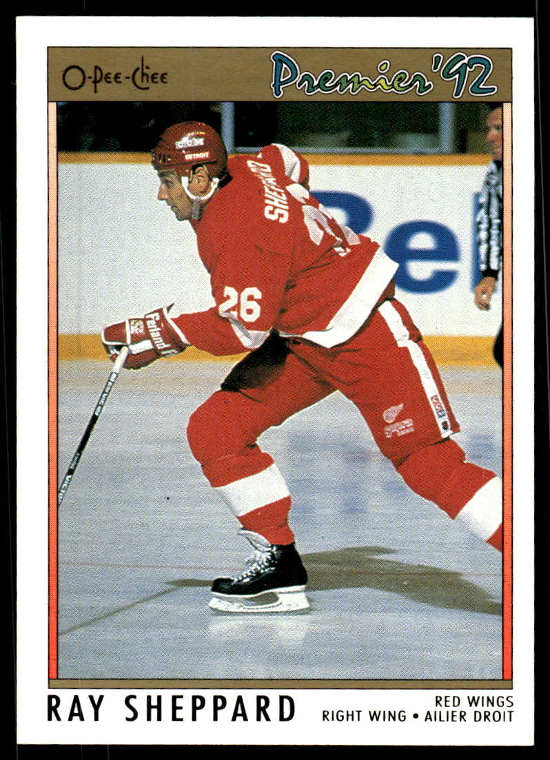 1991-92 O-Pee-Chee Premier #2 Ray Sheppard Detroit Red Wings Hockey Card