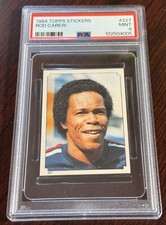 1984 ROD CAREW TOPPS STICKERS #2027 PSA 9 ANGELS HOF  (005)