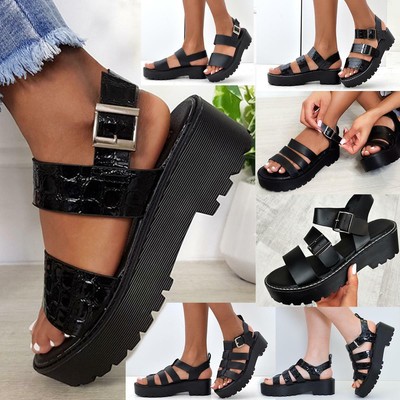 platform sandals chunky
