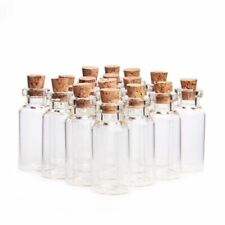 10pcs Small Empty Clear Bottles 1ml/3ml/20ml Wish Bottles Cork Glass Home Vials