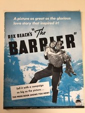 The Barrier Pressbook 1937 Leo Carrillo, Jean Parker, James Ellison