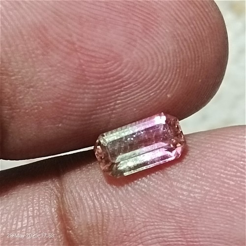 1.55 Natural Bi Color Tourmaline Faceted Best Quality Loose Gemstone for jewelry - Picture 23 of 24