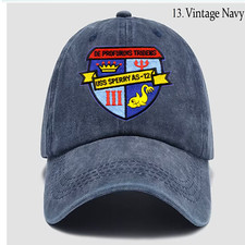 Custom Embroidered Hat USS Sperry AS-12, Veteran Cap, Trucker Hat, Gift Idea
