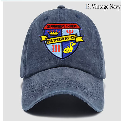 Custom Embroidered Hat USS Sperry AS-12, Veteran Cap, Trucker Hat, Gift Idea