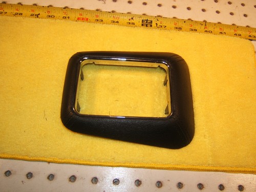 Mercedes W163 2000-2001 ML55 AMG Palanca de cambios automática cuero envuelto carbón 1 cubierta - Imagen 5 de 12