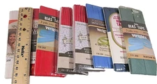 Bias Tape Single Fold Wrights Sewology JP Coats Red Blue SEALED Lot 8